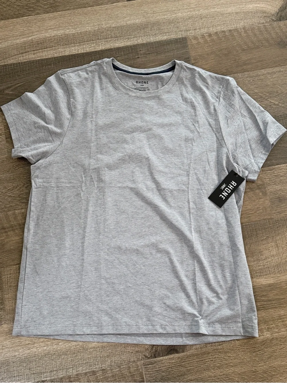 RHONE Men’s Crew Neck T-Shirt in Light Gray